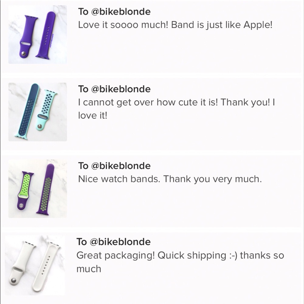 NEW Violet/Black Sport Band For Apple Watch - Picture 4 of 4